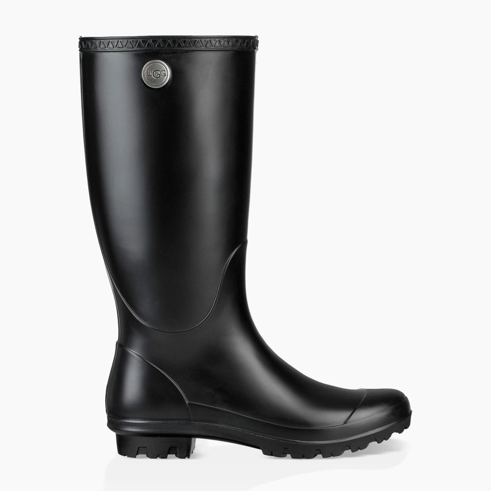 UGG Black Tall Rain Boots